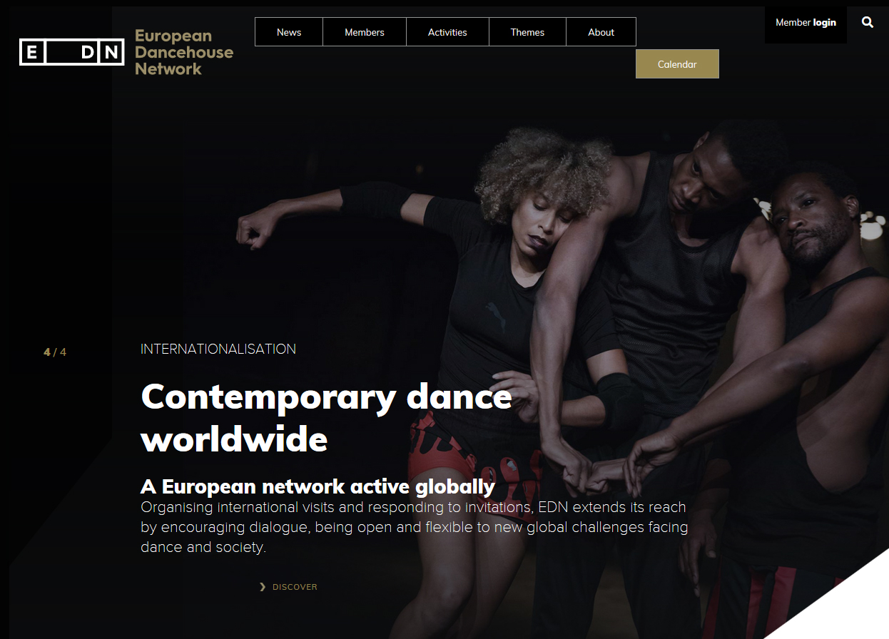 European Dancehouses Network new 2019 website